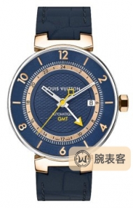 路易·威登TAMBOURTAMBOUR MOON BLUE GMT 41.5毫米