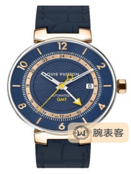 路易·威登TAMBOURTAMBOUR MOON BLUE GMT 41.5毫米