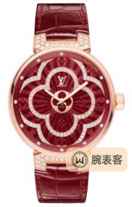 路易·威登TAMBOUR MOONTambour Moon Divine玫瑰金镶钻
