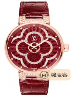 路易·威登TAMBOUR MOONTambour Moon Divine玫瑰金镶钻