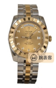 帝舵经典23013-62113 香槟色镶钻