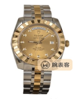 帝舵经典23013-62113 香槟色镶钻